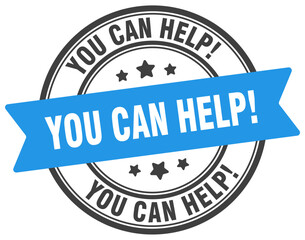 Obraz premium you can help stamp. you can help label on transparent background. round sign