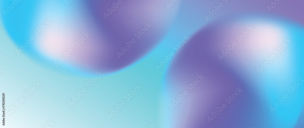 Wall mural abstract vibrant gradient mesh background vector. saturated colors blurred fluid texture for modern 