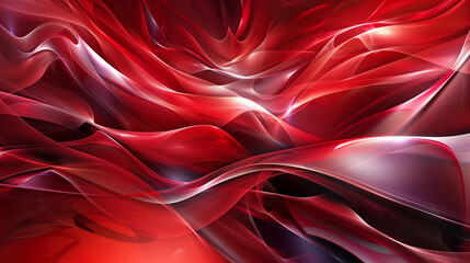Composición artística abstracta, fondo rojo