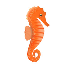 Obraz premium cartoon sea horse