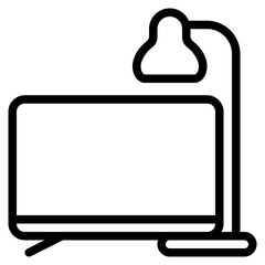 Electronic goods icon with outline style. Suitable for website design, logo, app and UI. Based on the size of the icon in general, so it can be reduced.