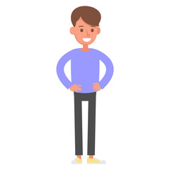 pose of person in purple clothes dress