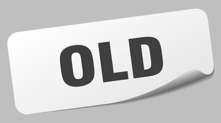 old sticker. old label