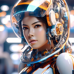 machine learning programme, robotic future technology concept, sharp detailed illustration, perfect composition