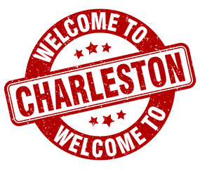 Welcome to Charleston stamp. Charleston round sign