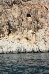 The rocky shape of the island of Tavolara, Sardinia Italy.