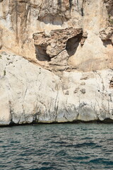 The rocky coast and sea of Tavolara island, Sardinia, Italy(Sardegna, Italia)