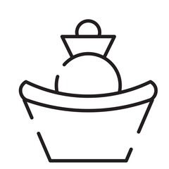 Ancient Chinese Gold Line Icon