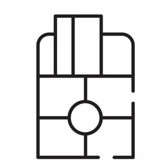 Gift Lunar Chines Line Icon