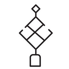 Amulet Asia Decoration Line Icon