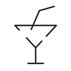drink liquor margarita line icon