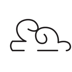Chinese Cloud Traditional Asian Line Icon