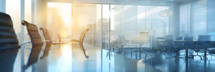 conference room, workplace with blurred background