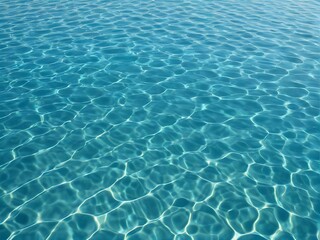 Obraz premium Seamless texture background water. Blue waves sparkle in the sun's rays. Top view