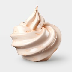 Whipped Cream isolated on transparent background 