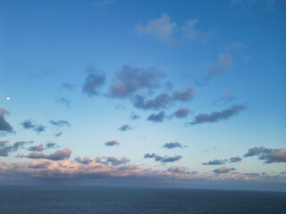 Aerial View of Botany Bay Beach and Sea View During Sunset at Broadstairs Kent, England UK. April...