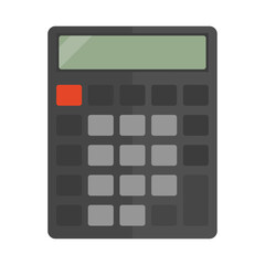 calculator isolated on white background