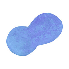 Abstract watercolor illustration on white background