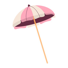 Vector illustration Beach Umbrella sunshade.