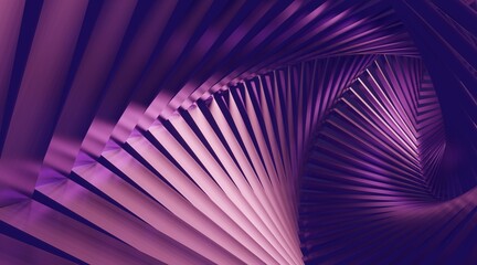 Abstract architecture background geometric shapes in design interior 3d render