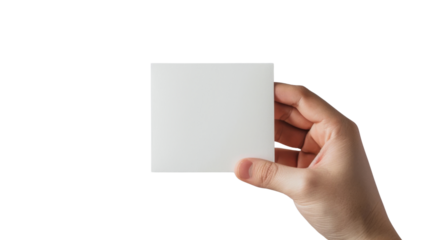 human hand holding a paper