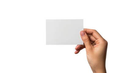 human hand holding a paper