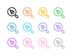 Editable search for food, pizza vector icon. Part of a big icon set family. Perfect for web and app interfaces, presentations, infographics, etc