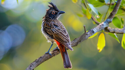 Indian Red vented bulbul red bottomed 
