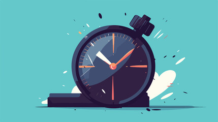 Stopwatch icon 2d flat cartoon vactor illustration