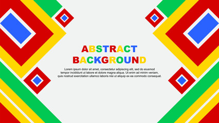 Abstract Background Design Template. Banner Wallpaper Vector Illustration. Colorful Rainbow Cartoon