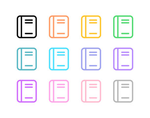 Editable book, notebook, textbook, journal vector icon. Part of a big icon set family. Perfect for web and app interfaces, presentations, infographics, etc