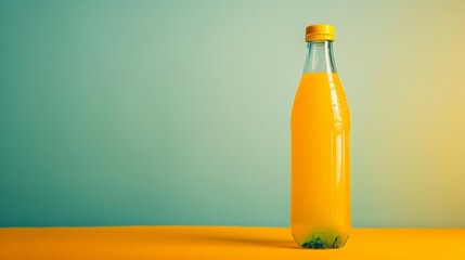 A Glass Bottle Of Orange Juice. - 792647915
