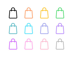 Editable shopping bag vector icon. Part of a big icon set family. Perfect for web and app interfaces, presentations, infographics, etc