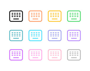 Editable vector wireless keyboard icon. Part of a big icon set family. Perfect for web and app interfaces, presentations, infographics, etc
