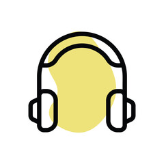 Headphone vector icon