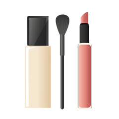 Obraz premium Set of packages for decorative cosmetics.