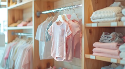 babies' apparel in the boutique