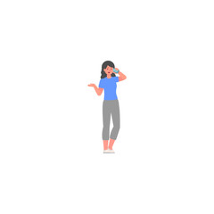 pose of woman in pink dress woman