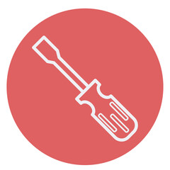 Screw driver vector icon