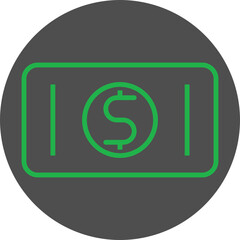 dollar sign icon Design