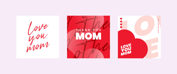 Happy Mother's Day greeting card design