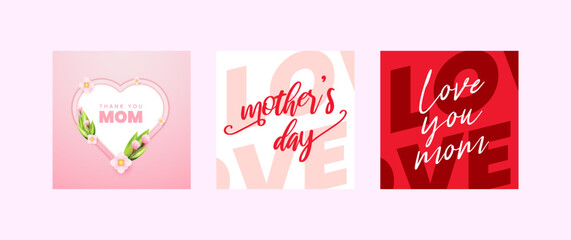 Happy Mother's Day greeting card design