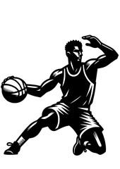 Basketball SVG, Basketball Player SVG, Sport SVG, Basketball player Silhouette, Basketball Clipart, Basketball Cricut, Basketball Logo   © helena