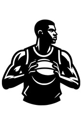 Basketball SVG, Basketball PNG, Sport SVG, Basketball player Silhouette, Basketball player Logo, Playing Basketball, Basketball Art Print  © helena