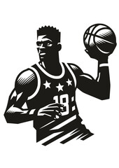 Basketball SVG, Basketball Player SVG, Sport SVG, Basketball player Silhouette, Basketball Clipart, Basketball Cricut, Basketball Logo   © helena