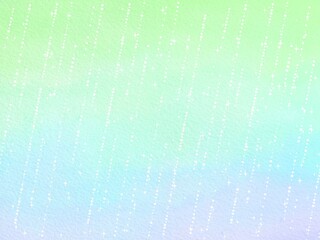 水彩紙に描いたグラデーションの綺麗な雨の背景イラスト素材