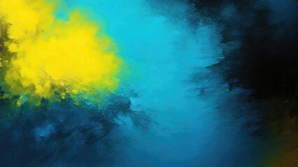 Obraz na płótnie Canvas Blue Teal yellow black grey, grainy noise grungy a rough abstract background