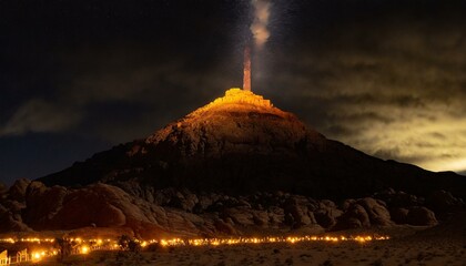 
The Pillar of Fire on Mount Horeb where Moses was in the presence of God.
The Book of Exodus