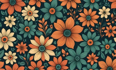 Abstract floral organic wallpaper background texture