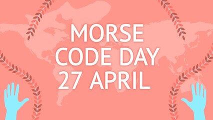 Morse Code Day web banner design 